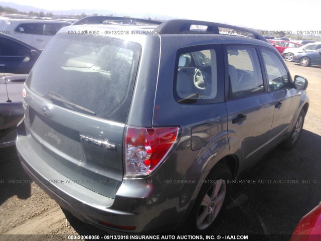 JF2SH6BC9AH775509 - 2010 SUBARU FORESTER XS Mavi foto 4