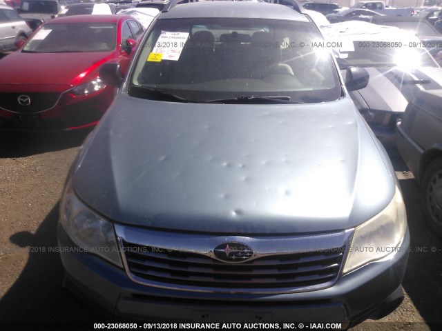 JF2SH6BC9AH775509 - 2010 SUBARU FORESTER XS Mavi foto 6