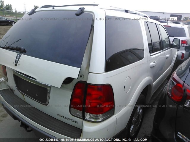 5LMEU88H34ZJ47474 - 2004 LINCOLN AVIATOR WHITE photo 4