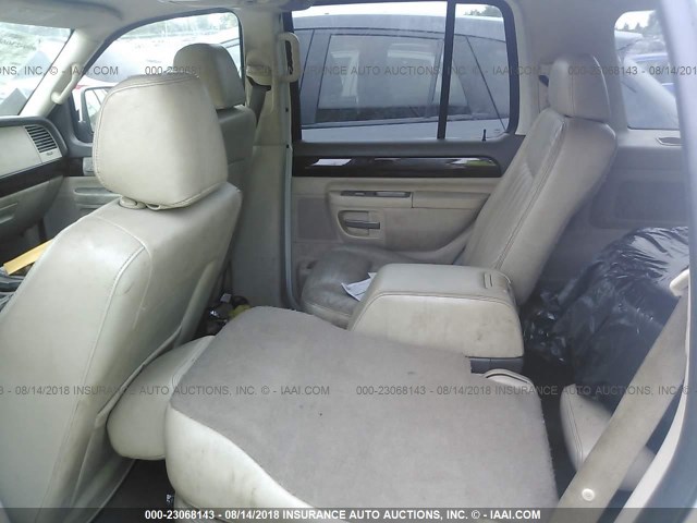 5LMEU88H34ZJ47474 - 2004 LINCOLN AVIATOR WHITE photo 8