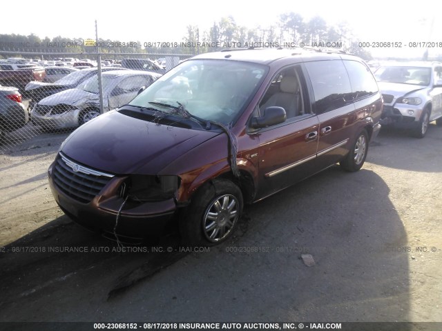 2A8GP54L07R280197 - 2007 CHRYSLER TOWN & COUNTRY TOURING BURGUNDY photo 2