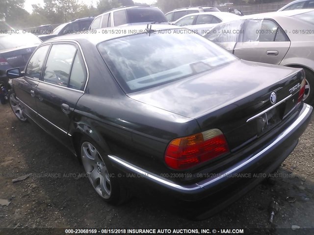 WBAGJ0343YDD73502 - 2000 BMW 750 IL BLACK photo 3