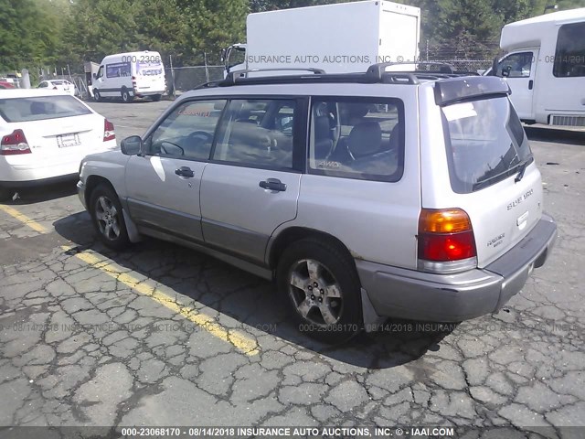 JF1SF6550XH739935 - 1999 SUBARU FORESTER S/S LIMITED SILVER photo 3