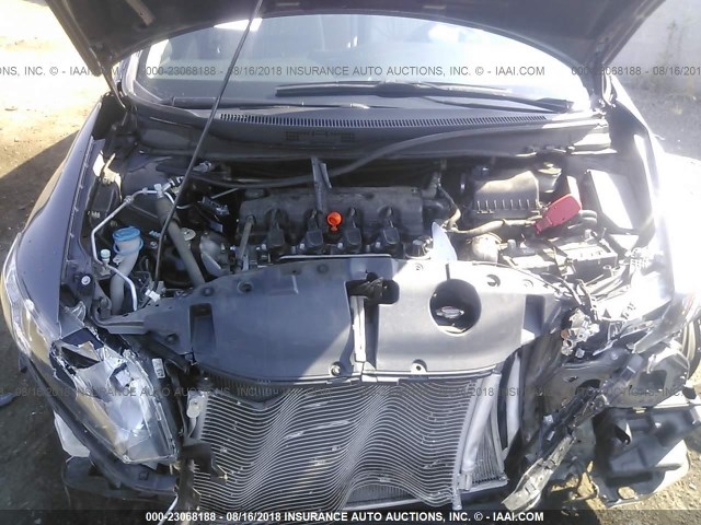 19XFB2F99FE264047 - 2015 HONDA CIVIC EXL GRAY photo 10