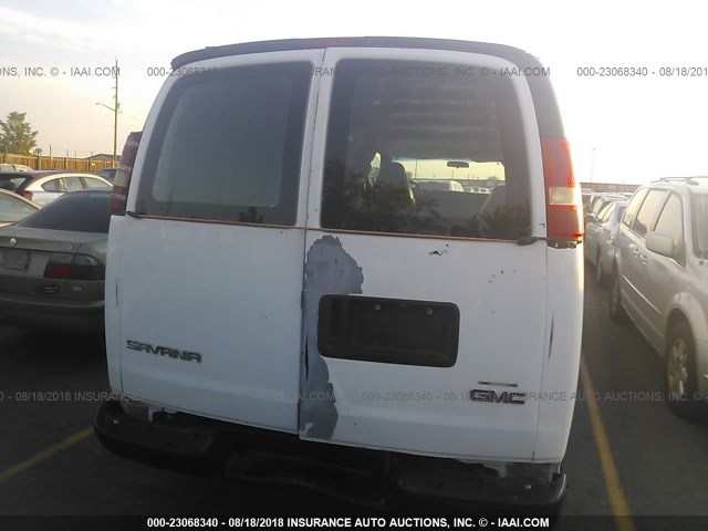 1GTGG29V261136136 - 2006 GMC SAVANA G2500 WHITE photo 6