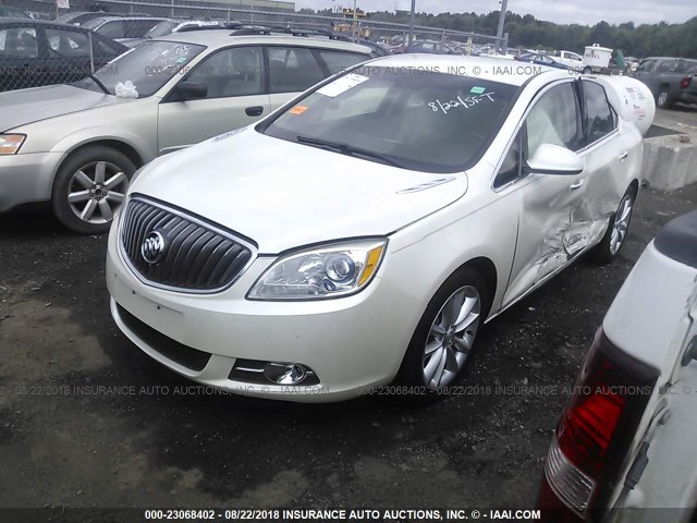 1G4PR5SK2C4169994 - 2012 BUICK VERANO CONVENIENCE WHITE photo 2