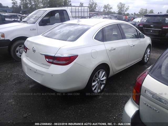 1G4PR5SK2C4169994 - 2012 BUICK VERANO CONVENIENCE WHITE photo 4