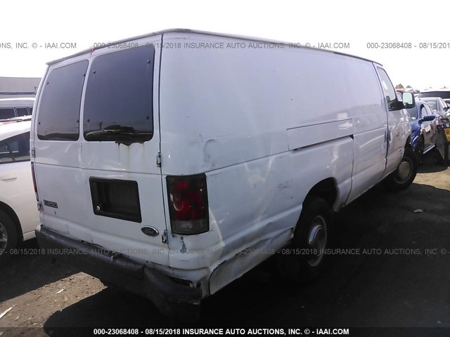 1FTNS24L03HB49921 - 2003 FORD ECONOLINE E250 VAN WHITE photo 4