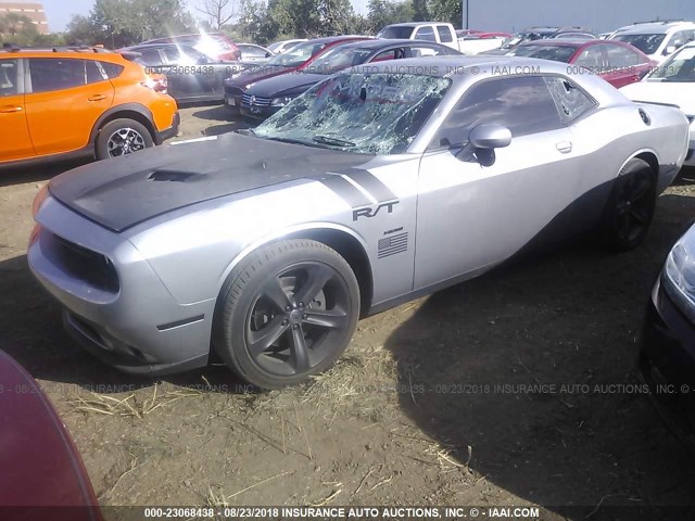 2C3CDZBT6HH519210 - 2017 DODGE CHALLENGER R/T ნაცრისფერი ფოტო 2