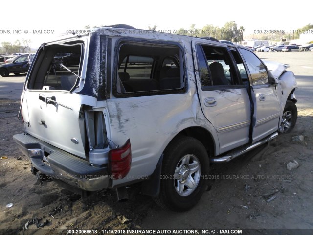 1FMRU15W21LB71486 - 2001 FORD EXPEDITION XLT SILVER photo 4