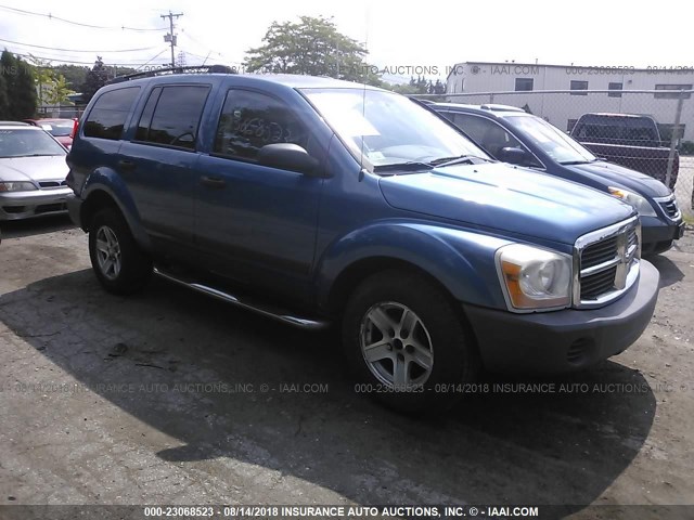 1D4HB38N86F159369 - 2006 DODGE DURANGO SXT BLUE photo 1