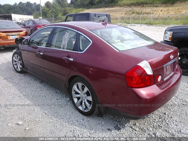 JNKBY01E96M202623 - 2006 INFINITI M45 SPORT BURGUNDY photo 3