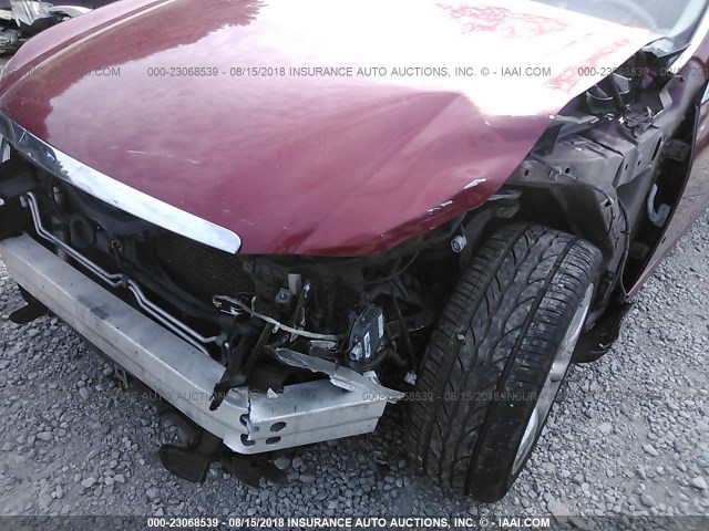 JNKBY01E96M202623 - 2006 INFINITI M45 SPORT BURGUNDY photo 6