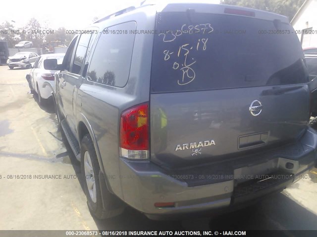 5N1AA0ND7DN606350 - 2013 NISSAN ARMADA SV/SL/PLATINUM GRAY photo 3