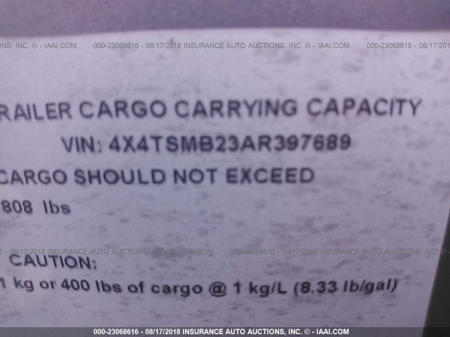 4X4TSMB23AR397689 - 2010 FOREST RIVER SALEM  白色 照片 9