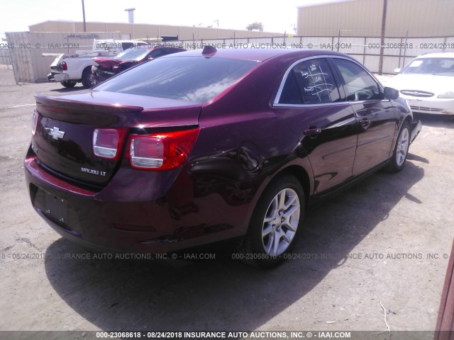 1G11C5SL1EF247041 - 2014 CHEVROLET MALIBU 1LT MAROON photo 4
