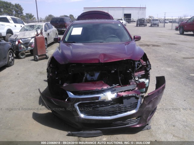 1G11C5SL1EF247041 - 2014 CHEVROLET MALIBU 1LT MAROON photo 6