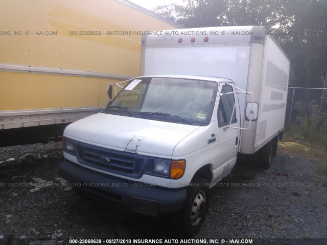 1FDWE35L27DA53801 - 2007 FORD ECONOLINE E350 SUPER DUTY CTWAY VAN WHITE photo 2