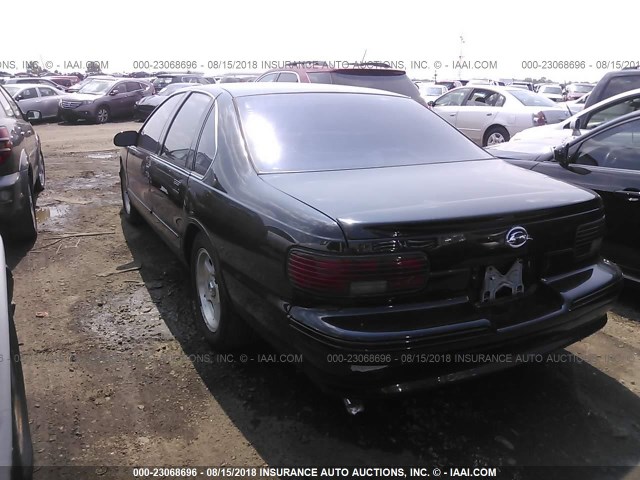1G1BL52P2TR194269 - 1996 CHEVROLET CAPRICE / IMPALA CLASSIC/SS 黑色 照片 3