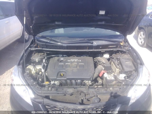 2T1KU4EE2AC464097 - 2010 TOYOTA COROLLA MATRIX  BLACK photo 10