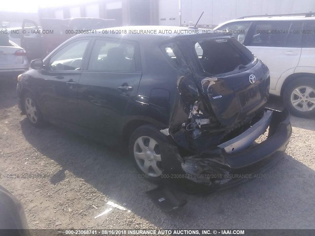 2T1KU4EE2AC464097 - 2010 TOYOTA COROLLA MATRIX  BLACK photo 3