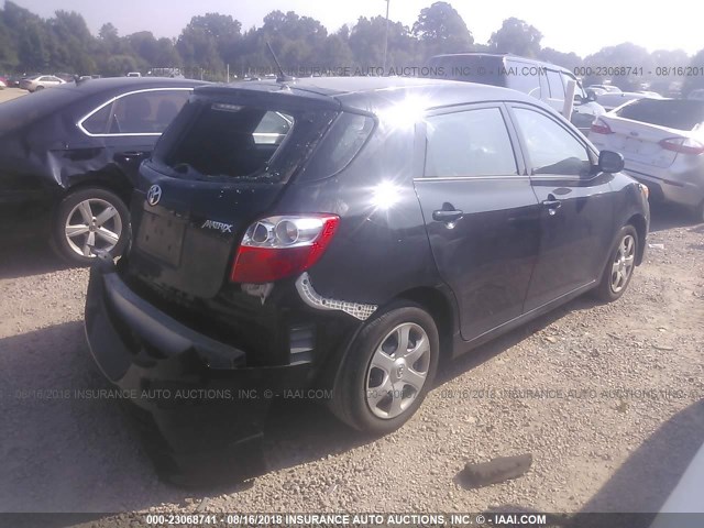 2T1KU4EE2AC464097 - 2010 TOYOTA COROLLA MATRIX  BLACK photo 4