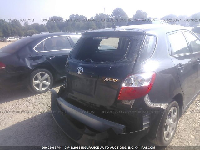 2T1KU4EE2AC464097 - 2010 TOYOTA COROLLA MATRIX  BLACK photo 6
