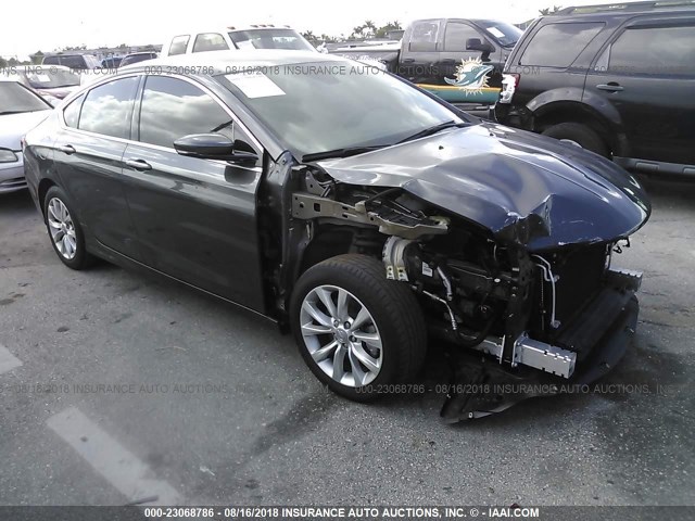 1C3CCCCB8FN573554 - 2015 CHRYSLER 200 C GRAY photo 1