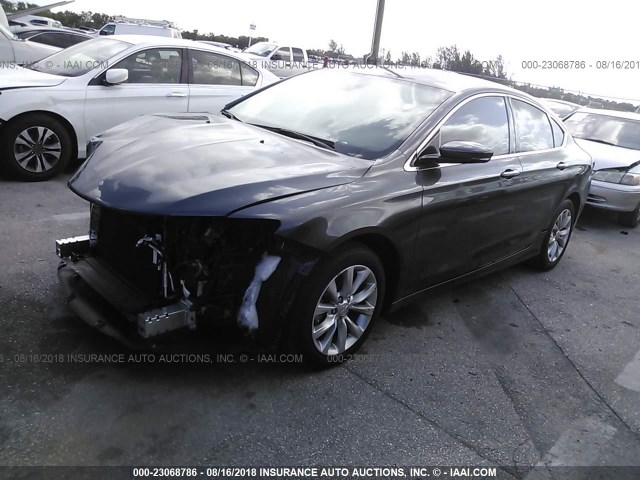 1C3CCCCB8FN573554 - 2015 CHRYSLER 200 C GRAY photo 2