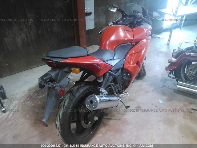 JKAEXMJ149DA31593 - 2009 KAWASAKI EX250 J RED photo 4