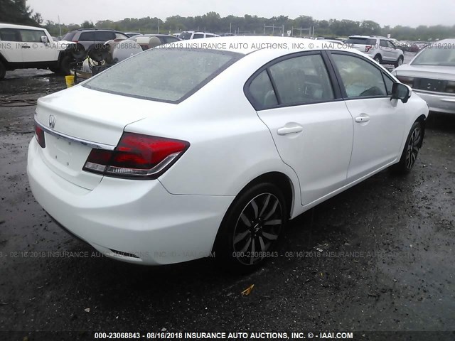 19XFB2F97FE004648 - 2015 HONDA CIVIC EXL 白色 照片 4
