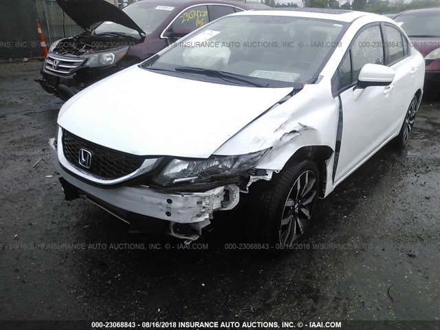 19XFB2F97FE004648 - 2015 HONDA CIVIC EXL 白色 照片 6