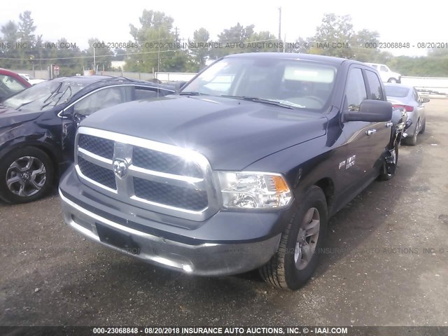 1C6RR6TT2HS804586 - 2017 RAM 1500 SLT GRAY photo 2