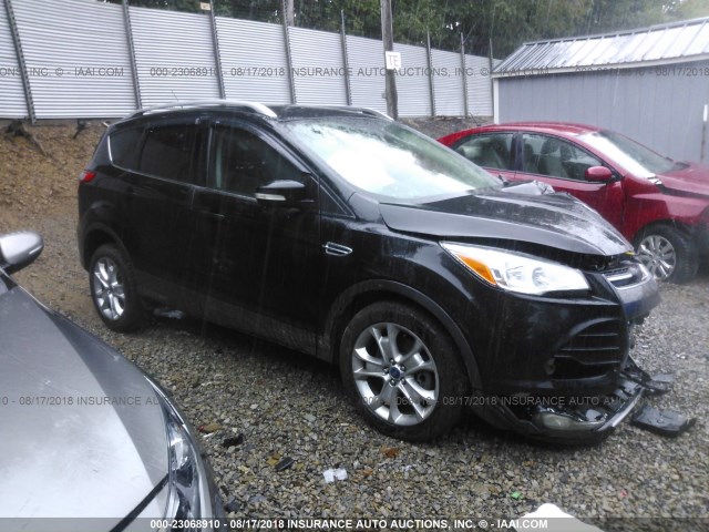 1FMCU9JX8EUC91568 - 2014 FORD ESCAPE TITANIUM BLACK photo 1