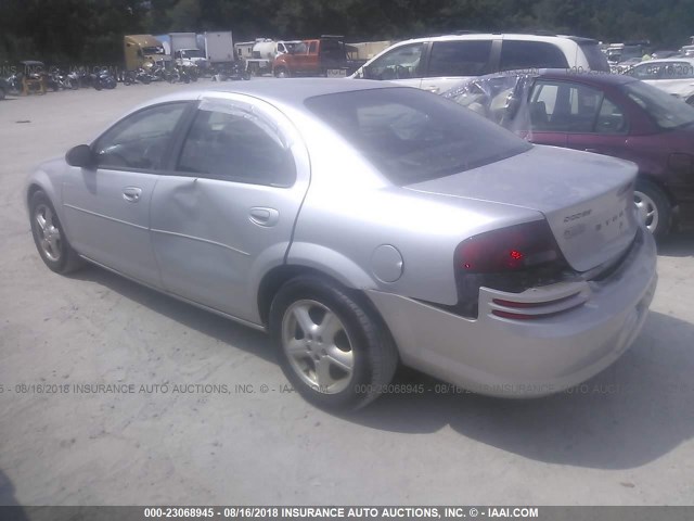 1B3EL46R16N234266 - 2006 DODGE STRATUS SXT SILVER photo 3