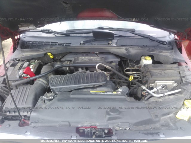 1D8HB58266F153523 - 2006 DODGE DURANGO LIMITED RED photo 10