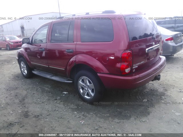 1D8HB58266F153523 - 2006 DODGE DURANGO LIMITED RED photo 3