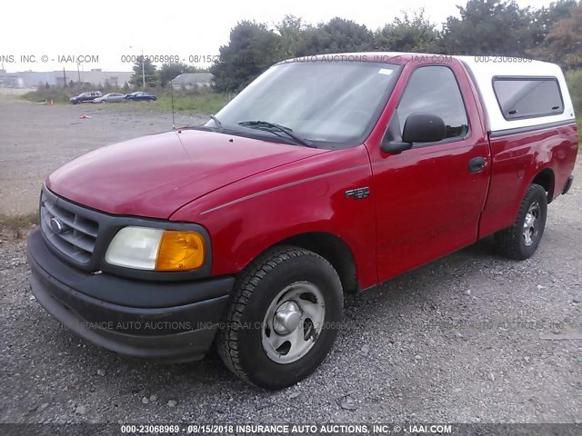 2FTRF17254CA29866 - 2004 FORD F-150 HERITAGE CLASSIC RED photo 2