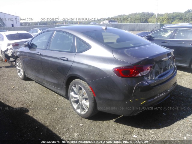 1C3CCCBB1FN541904 - 2015 CHRYSLER 200 S GRAY photo 3