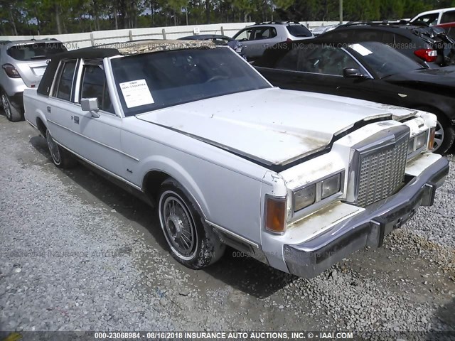 1LNBM82FXKY704364 - 1989 LINCOLN TOWN CAR SIGNATURE WHITE photo 1