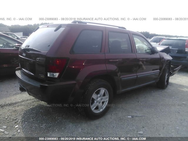 1J8HR48PX7C533458 - 2007 JEEP GRAND CHEROKEE LAREDO/COLUMBIA/FREEDOM 栗色 照片 4