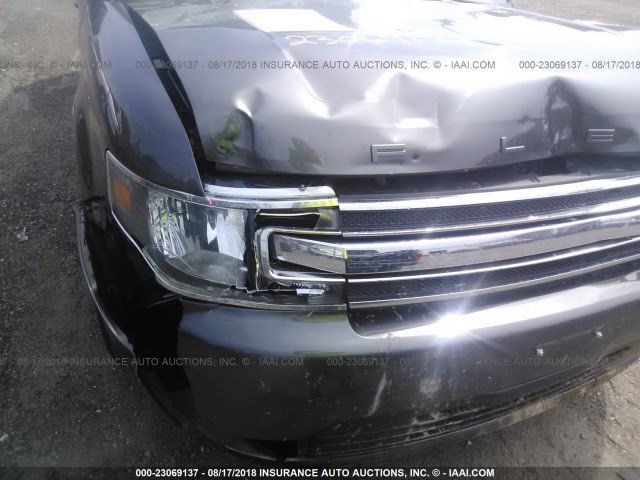 2FMGK5B86FBA14383 - 2015 FORD FLEX SE GRAY photo 6