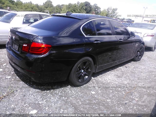 WBAXH5C53CDW06480 - 2012 BMW 528 XI BLACK photo 4