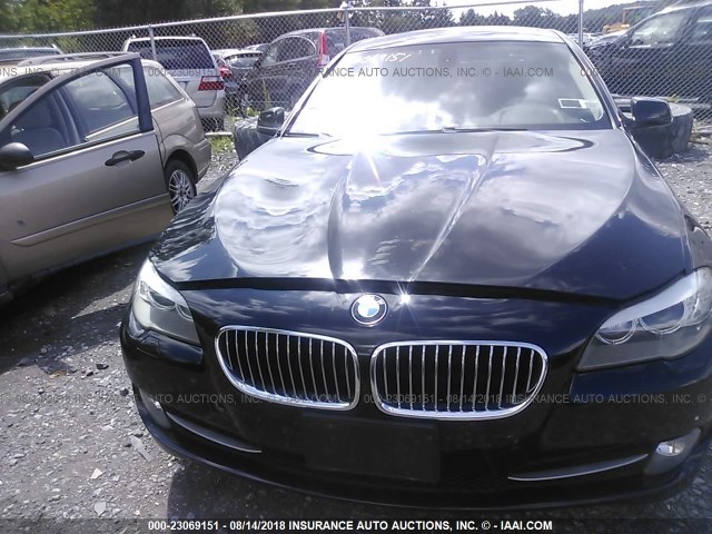 WBAXH5C53CDW06480 - 2012 BMW 528 XI BLACK photo 6