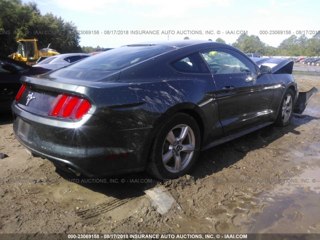 1FA6P8AM6F5366830 - 2015 FORD MUSTANG GREEN photo 4