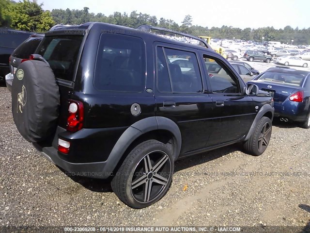 SALNY22234A403312 - 2004 LAND ROVER FREELANDER SE BLACK photo 4