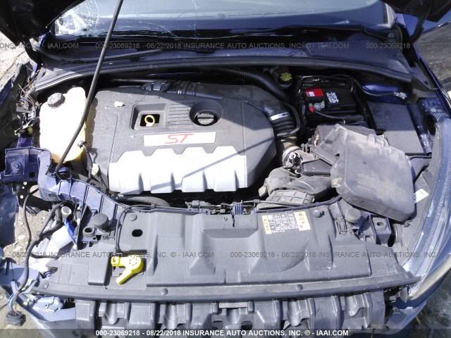 1FADP3L9XGL223864 - 2016 FORD FOCUS ST მუქი ლურჯი ფოტო 10