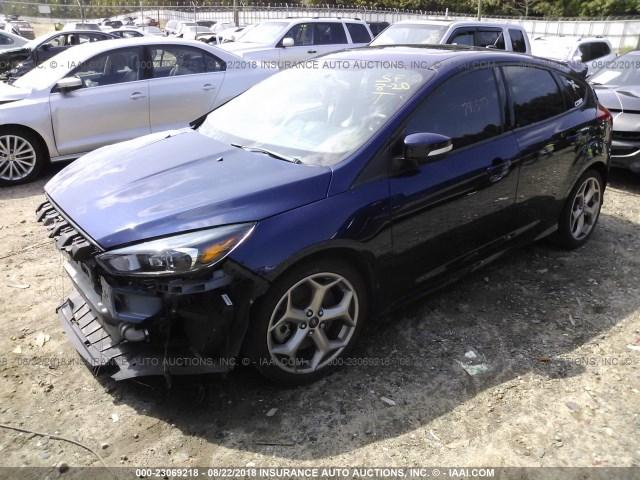 1FADP3L9XGL223864 - 2016 FORD FOCUS ST მუქი ლურჯი ფოტო 2