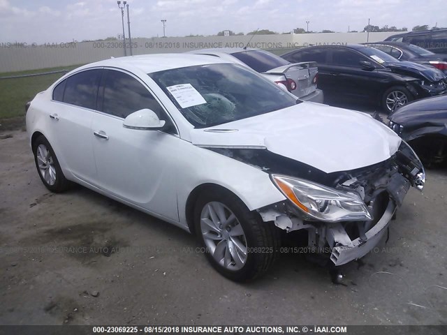 2G4GN5EX7E9205892 - 2014 BUICK REGAL PREMIUM WHITE photo 1