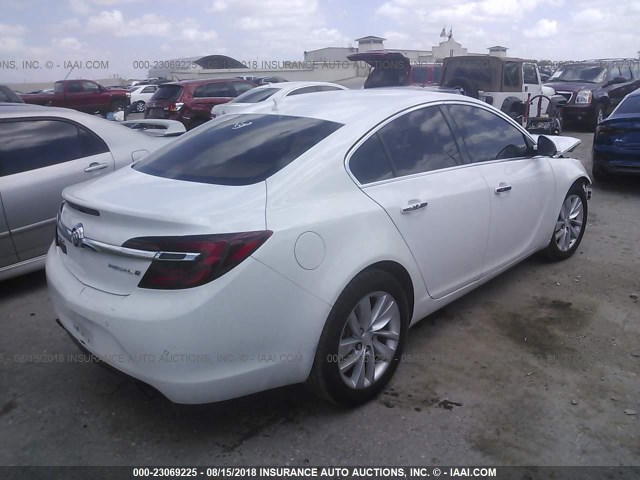 2G4GN5EX7E9205892 - 2014 BUICK REGAL PREMIUM WHITE photo 4